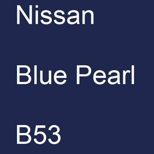 Nissan, Blue Pearl, B53.